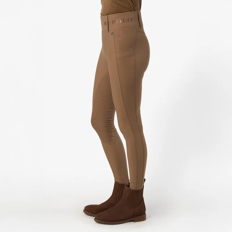 HV Polo Ladies Favourite Full Grip Riding Tights - Peacan-4
