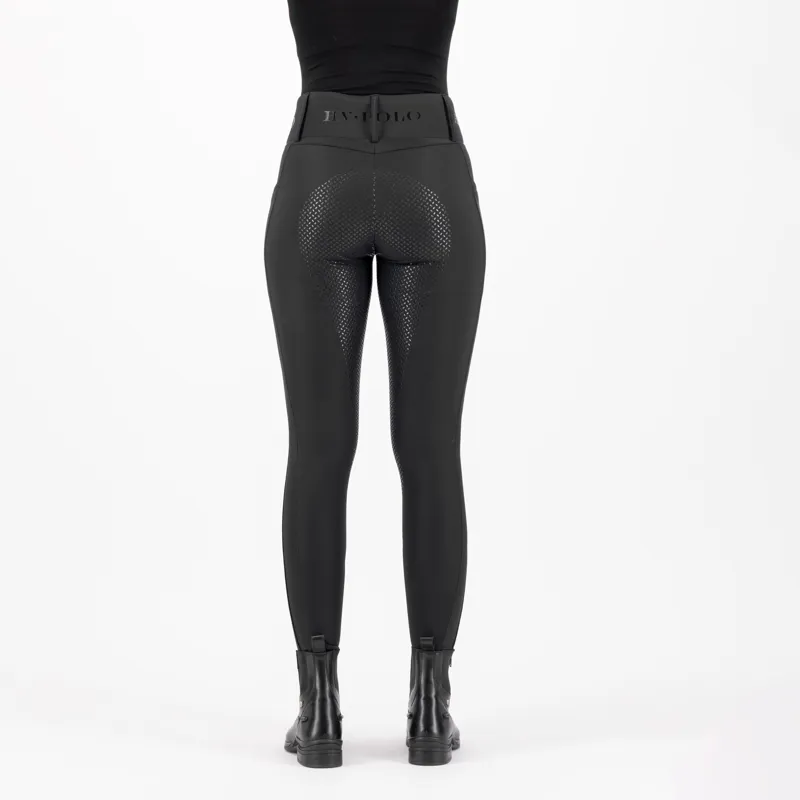 HV Polo Ladies Favourite Full Grip Riding Tights - Black-8