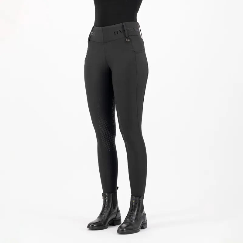 HV Polo Ladies Favourite Full Grip Riding Tights - Black-4