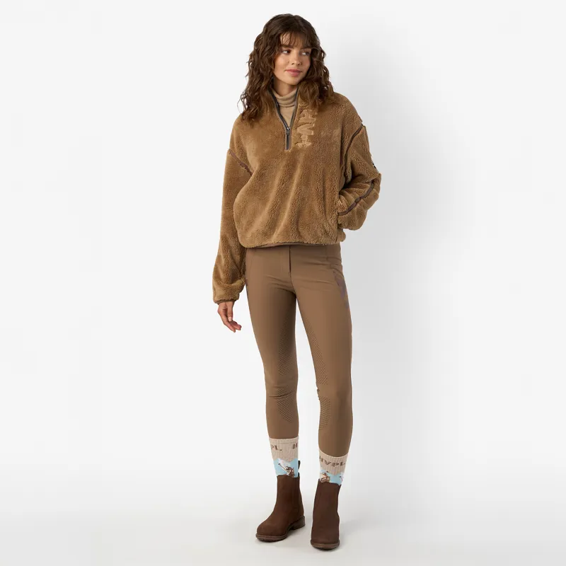 HV Polo Ladies Femmy Full Grip Riding Breeches - Peacan-3