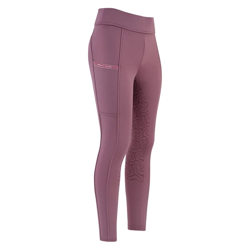 Imperial Riding Kids Teddy Full Grip Tights - Mauve