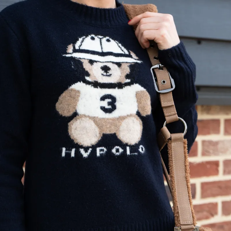 HV Polo Ladies Teddy Pullover - Navy-1