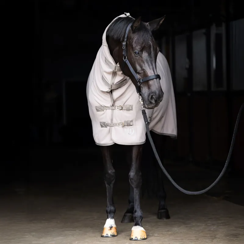 Imperial Riding Fundamental Fleece Rug with Neck - Taupe-1