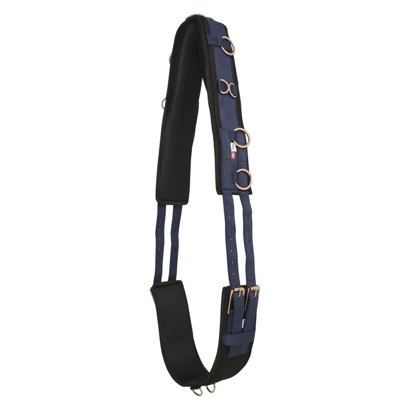 Imperial Riding Deluxe Extra Lunging Girth - Navy/Rose Gold