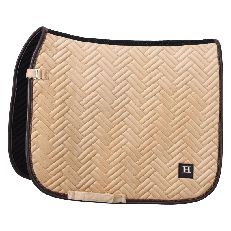 HV Polo Luxury Dressage Saddlepad Full - Champagne
