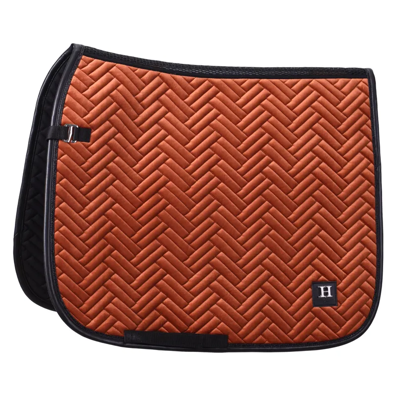 HV Polo Luxury Dressage Saddlepad Full - Pumpkin