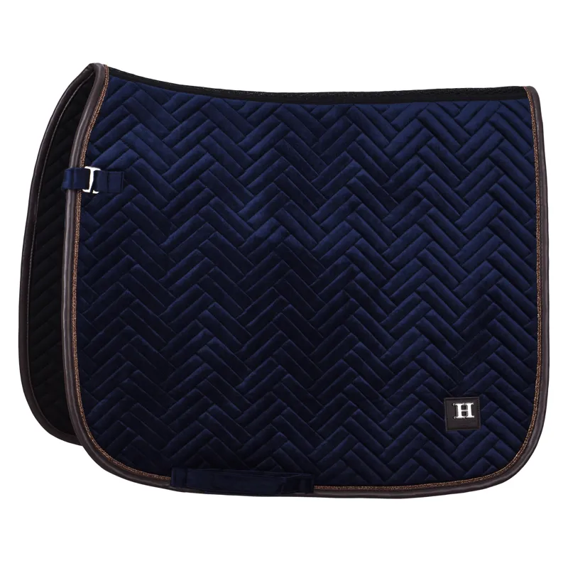 HV Polo Luxury Dressage Saddlepad Full - Navy
