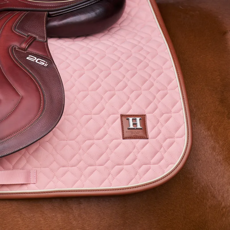 HV Polo Luxi Dressage Saddlepad Full - Pretty Pink-1