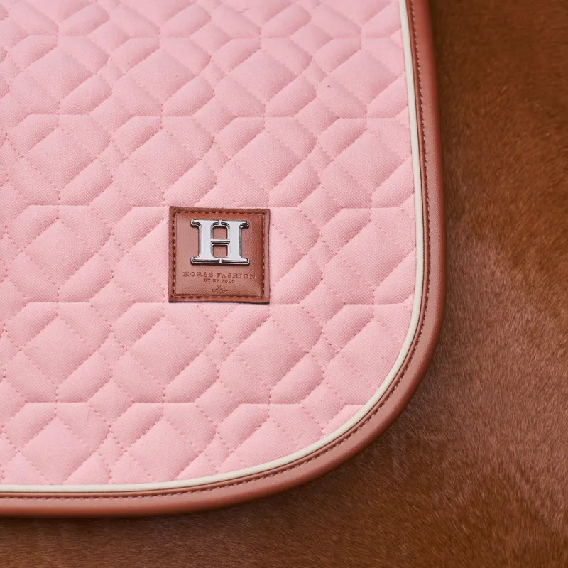 HV Polo Luxi Dressage Saddlepad Full - Pretty Pink-2