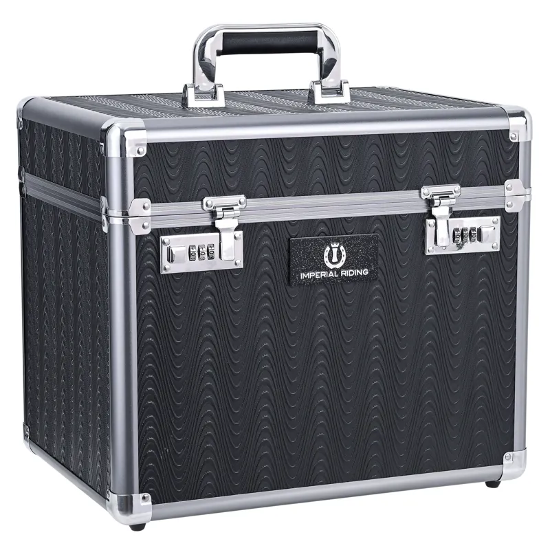 Imperial Riding IRHShiny Grooming Box - Grey/Black