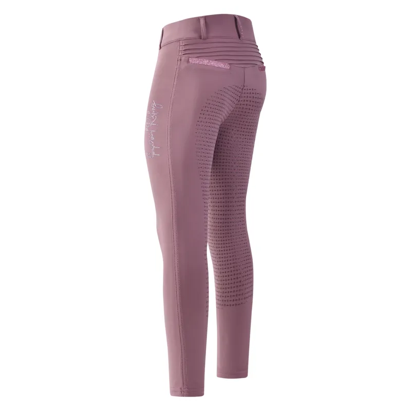 Imperial Riding Kids Comfi Sparks Winter Full Grip Tights - Mauve-1