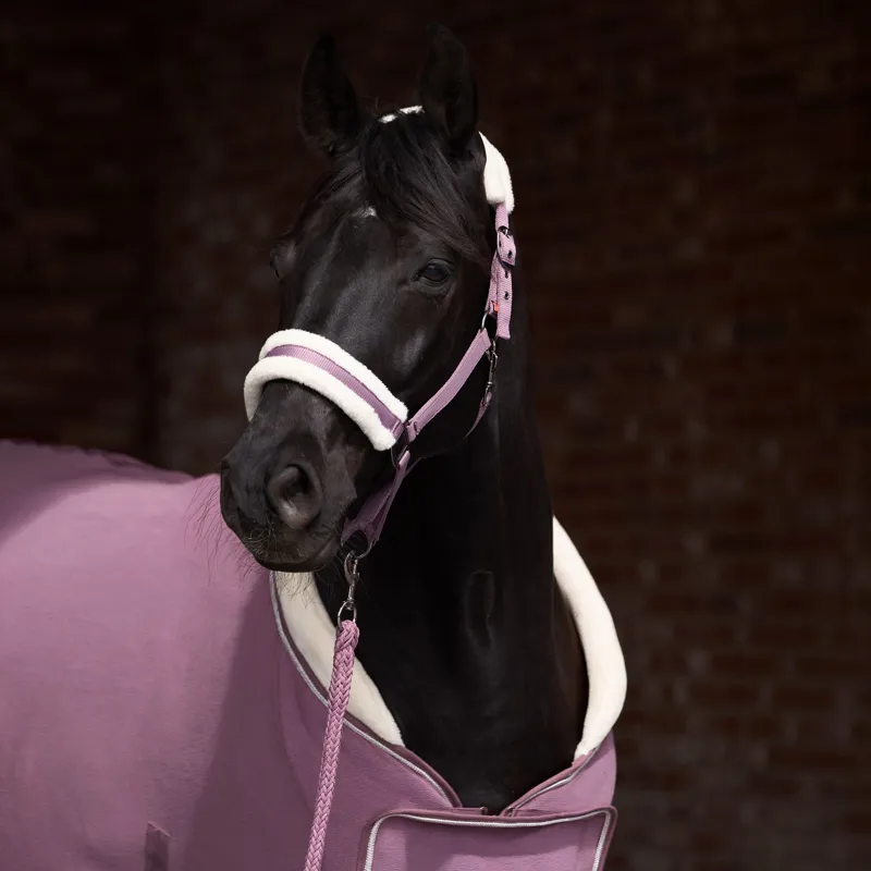 Imperial Riding Classic Fur Headcollar - Mauve-1