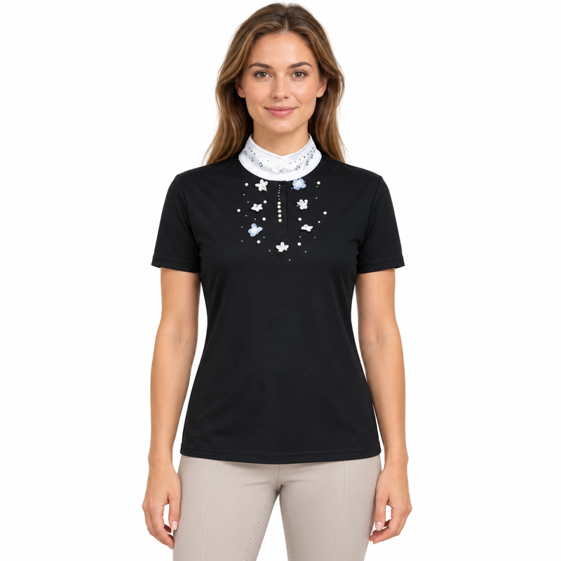 Imperial Riding Ladies Lyra Competition Shirt - Black