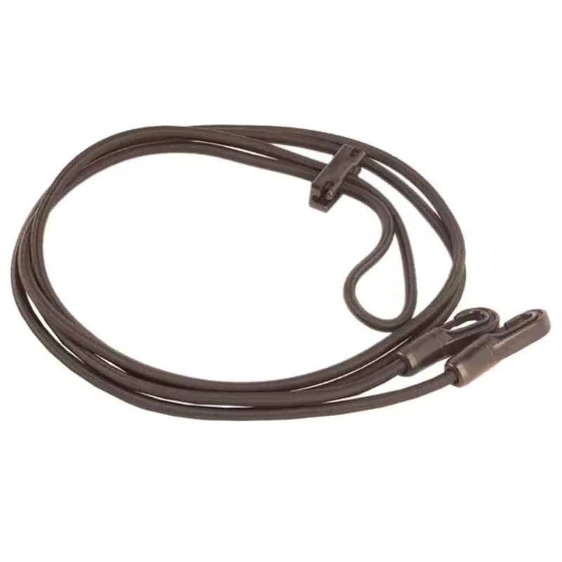 John Whitaker Elasticated Training Reins - Brown