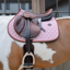 Kentucky Onion Quilt Neon Leather Jumping Saddlepad Full - Lavender