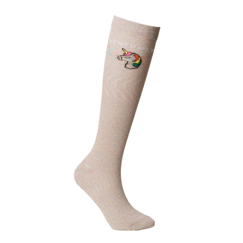 Kentucky Glitter Socks 3 Pack - White Unicorn Glitter