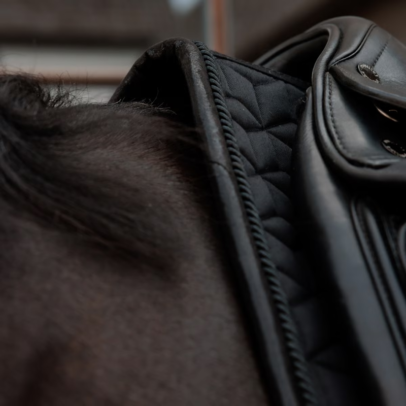 Kentucky Glitter Sparkling Dressage Saddlepad Full - Black-1