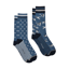 Joules Men's Kingsbury 2 Pack Socks - Blue Dog