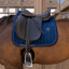 Kentucky Mini Pearls Velvet Dressage Saddlepad Full - Navy