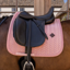 Kentucky Mini Pearls Velvet Dressage Saddlepad Full - Old Rose