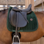 Kentucky Mini Pearls Velvet Dressage Saddlepad Full - Pine Green