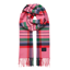 Joules Ladies Langtree Scarf - Pink/Green Check