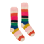 Joules Ladies Fluffy Socks - Cream Multi Stripe