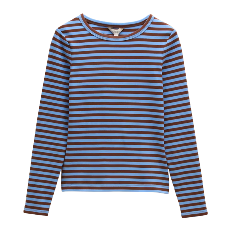 Joules Ladies Sophie T-Shirt - Blue/Brown-7