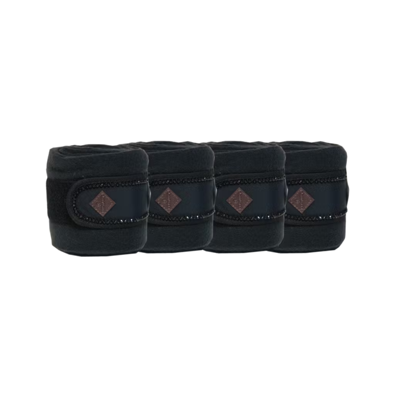 Kentucky Pearls Polar Fleece Bandages - Black