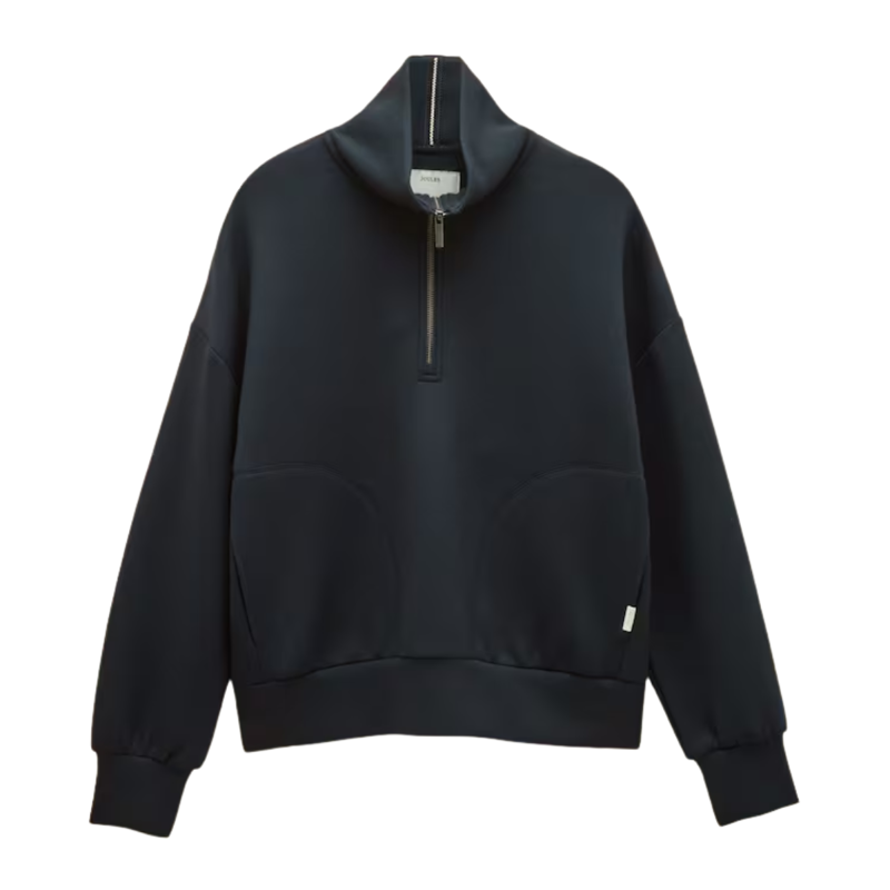 Joules Ladies Luxe Club Half Zip Sweater - Navy-6