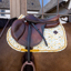 Kentucky Velvet Spring Leaves Whispers Printing Jumping Saddlepad - Brown/White