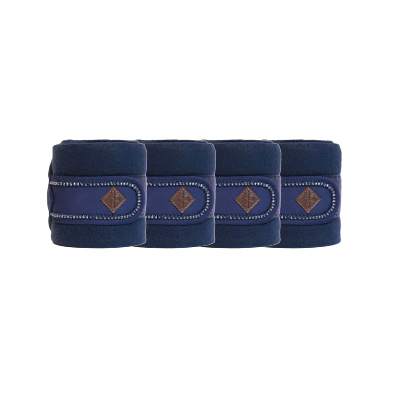 Kentucky Pearls Polar Fleece Bandages - Navy