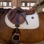 Kentucky Velvet Pied-De-Poule Printing Jumping Saddlepad - Grey/White