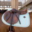 Kentucky Velvet Flags Printing Jumping Saddlepad - Light Blue