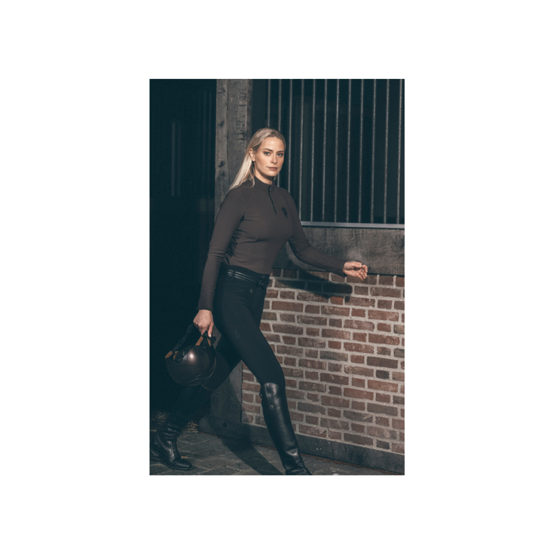 Pikeur Ladies Cantira Matrix GripTec Breeches - Chocolate Brown-6