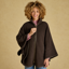 Joules Ladies Heritage Cape - Chocolate Brown
