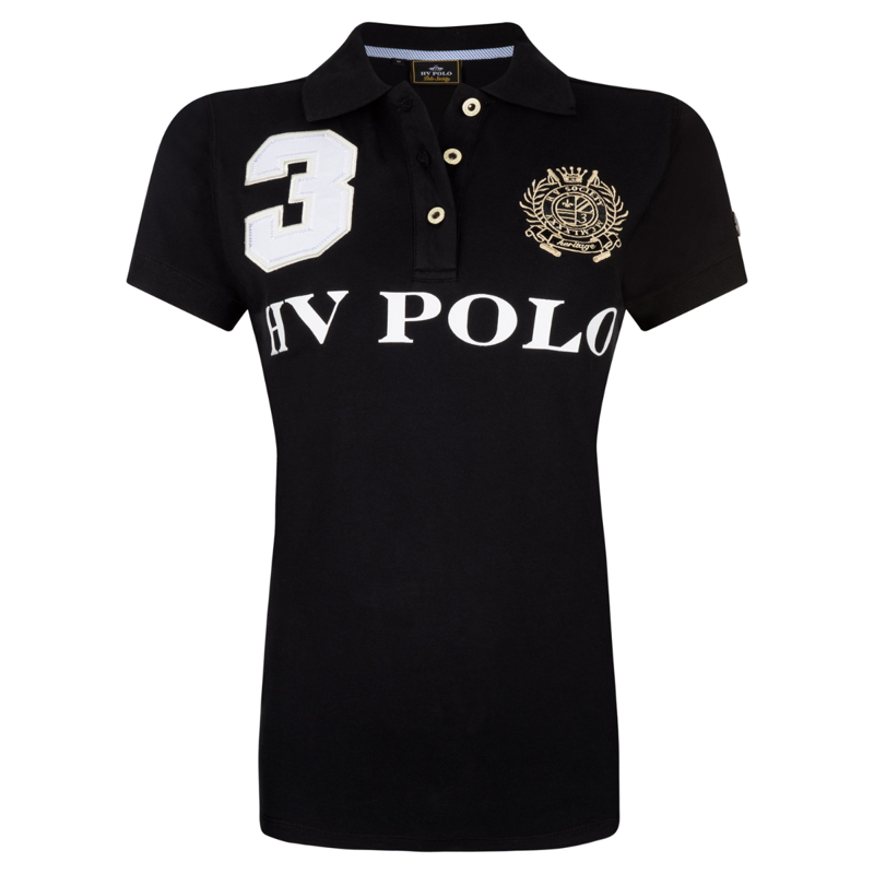 HV Polo Ladies Favouritas EQ Polo Shirt - Black