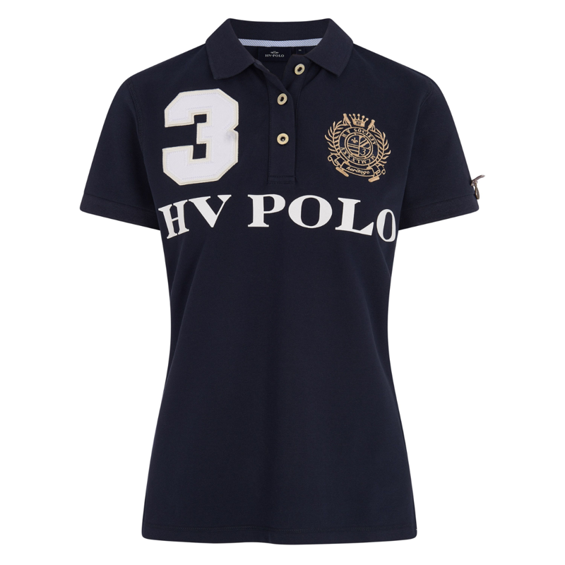 HV Polo Ladies Favouritas EQ Polo Shirt  - Navy
