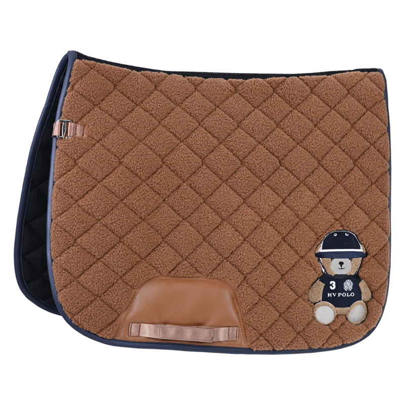 HV Polo Teddy Dressage Saddlepad Full - Camel
