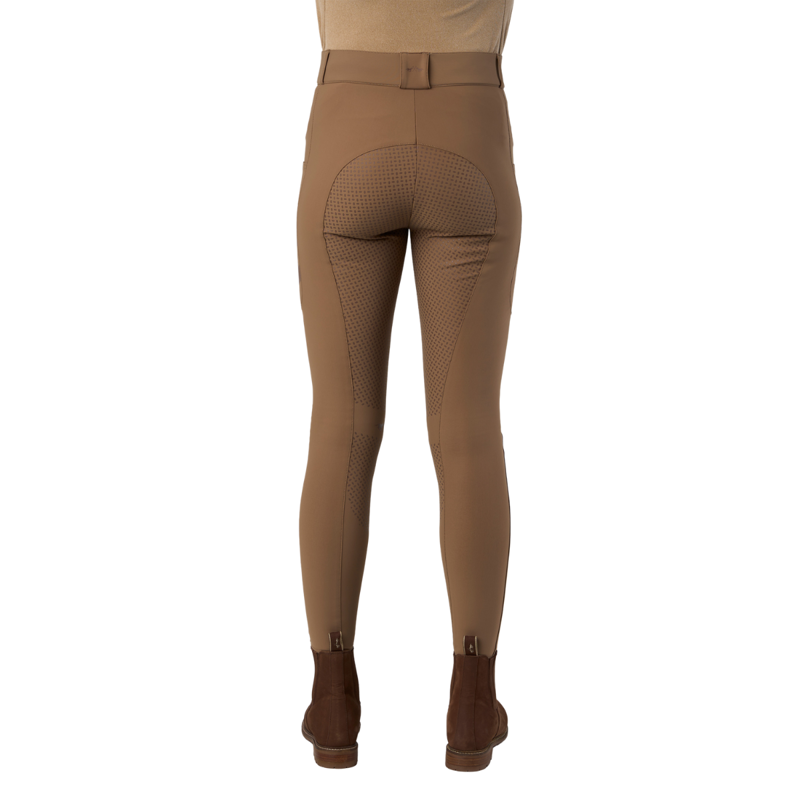 HV Polo Ladies Femmy Full Grip Riding Breeches - Peacan-1