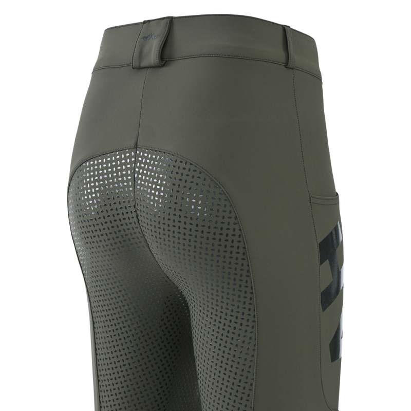 HV Polo Ladies Femmy Full Grip Riding Breeches - Forest Green-2