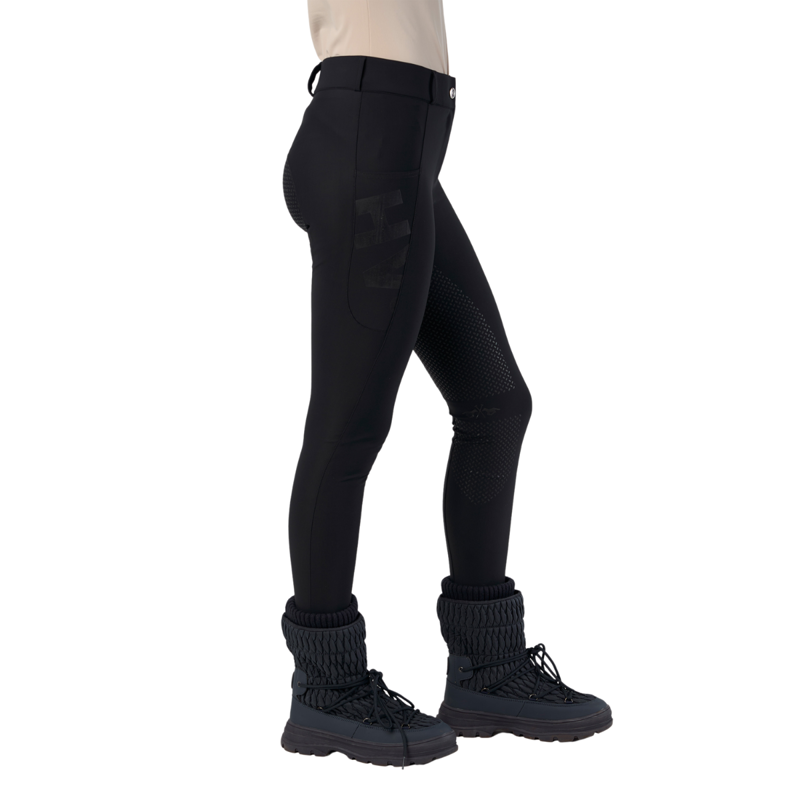 HV Polo Ladies Femmy Full Grip Riding Breeches - Black-2