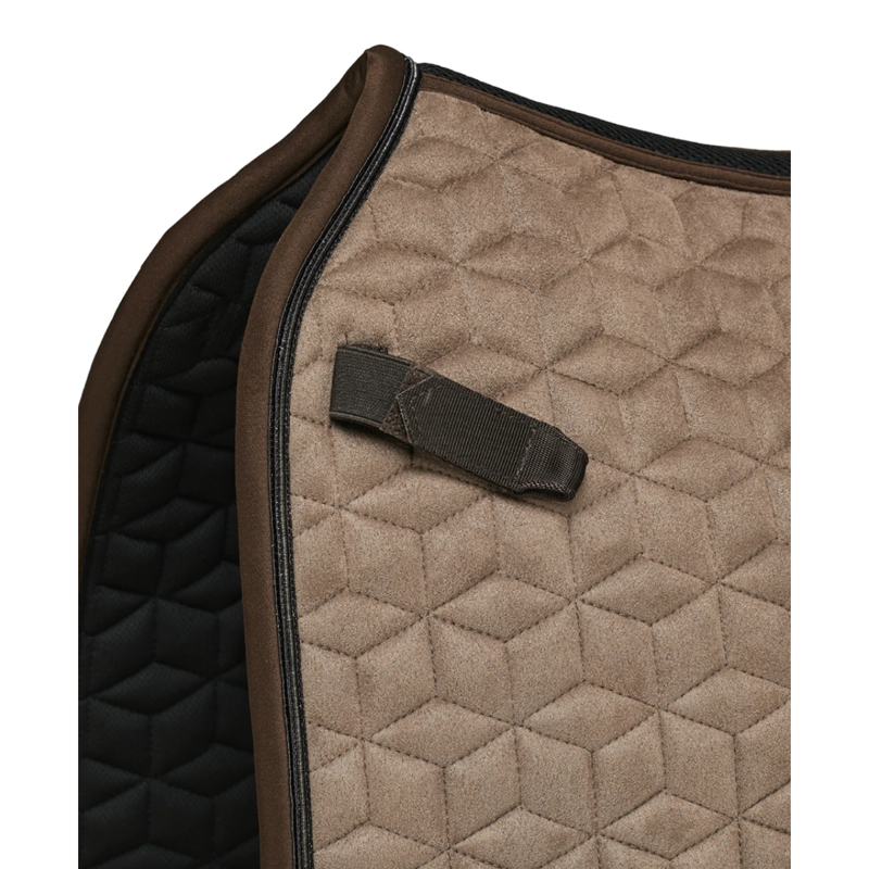 WeatherBeeta Suede Elite Air-Tec Dressage Saddlepad - Fawn-2