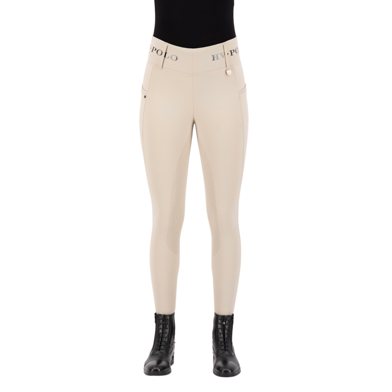 HV Polo Ladies Favourite Full Grip Riding Tights - Walnut