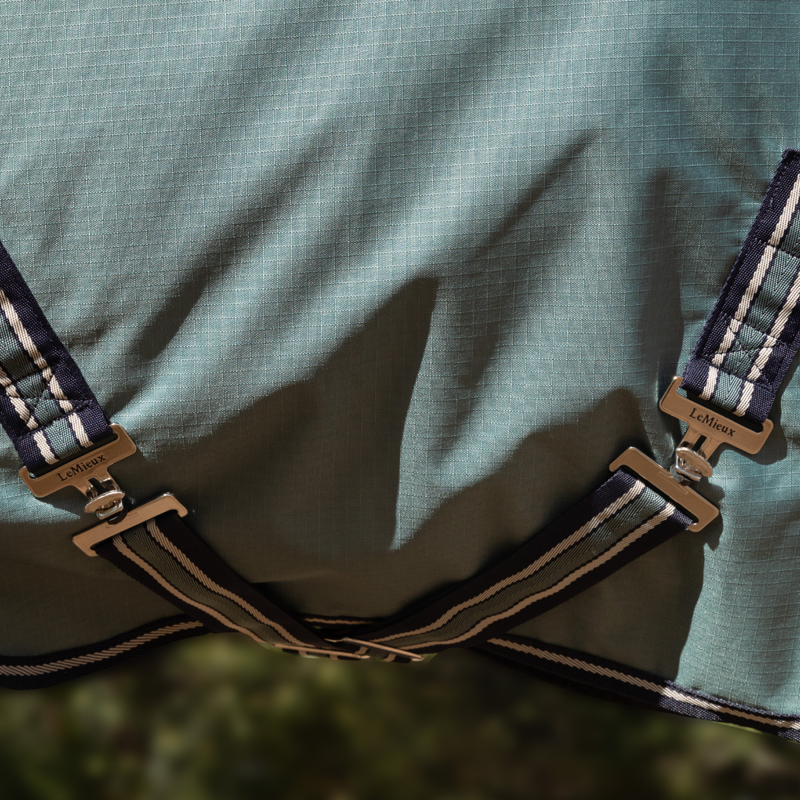 LeMieux Arika Ripstop 0g Turnout Rug - Aloe-5