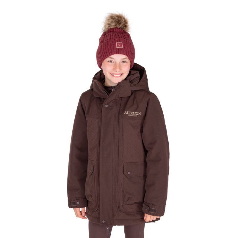 Aubrion Equestrian Young Rider Winter Coat - Espresso