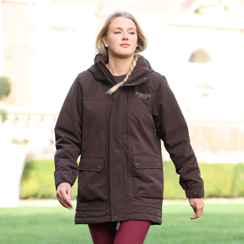 Aubrion Equestrian Winter Coat - Espresso-11