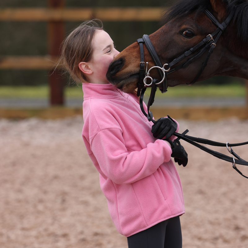Aubrion Young Rider React Winter Fleece - Candy Floss-11
