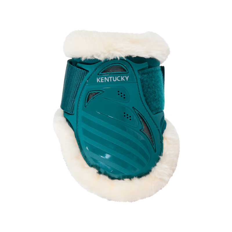 Kentucky Vegan Sheepskin Young Horse Fetlock Boots - Emerald