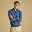 Joules Men's Hillside 1/4 Zip Knitted Jumper - Blue